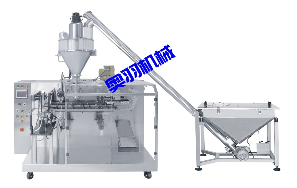 調味品全自動水平給袋式粉末包裝機